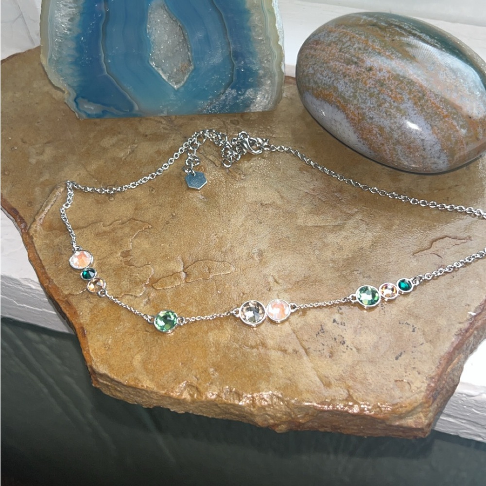 Touchstone Crystal Offset Necklace